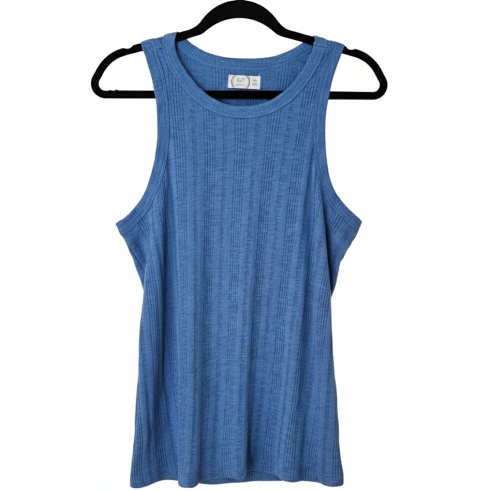 Maurices Ribbed Blue Sleeveless Tank Top XXL